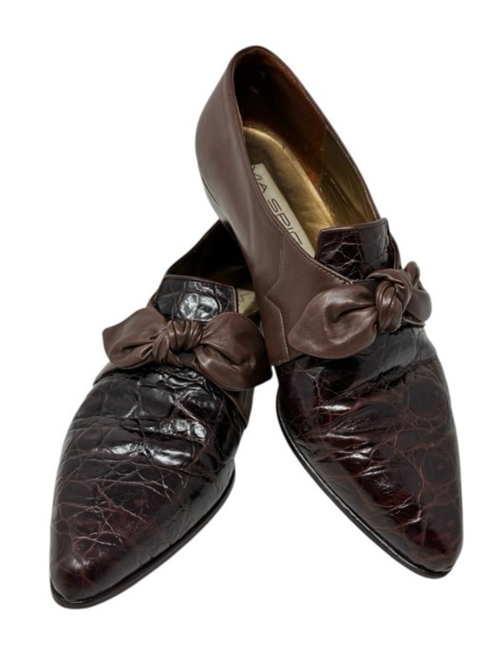 Via Spiga Italy Pointy Toe Leather Flats Size 8.5